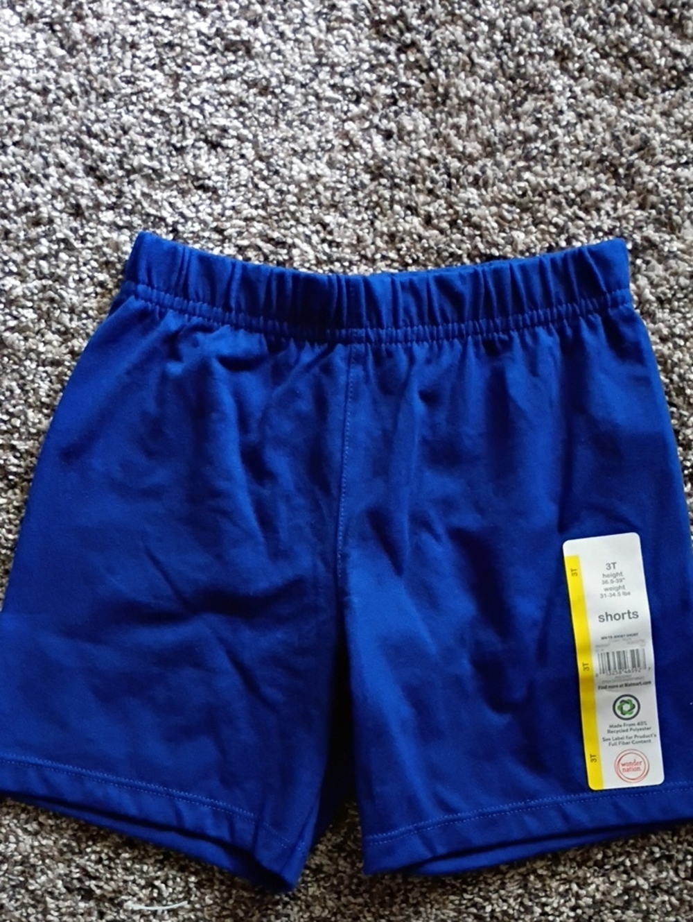wonder nation Bright Blue Elastic Waist Kids Shorts